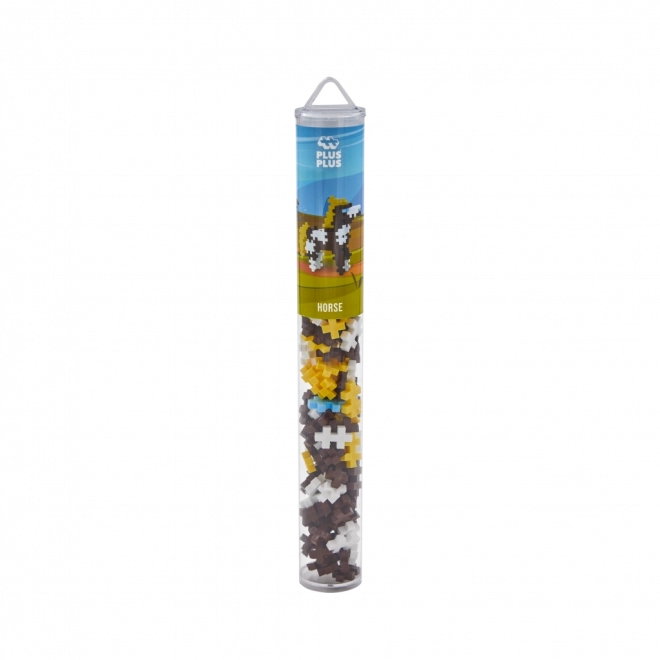 Mattoncini Creativi Plus Plus Tubo Cavallo 100 Pezzi