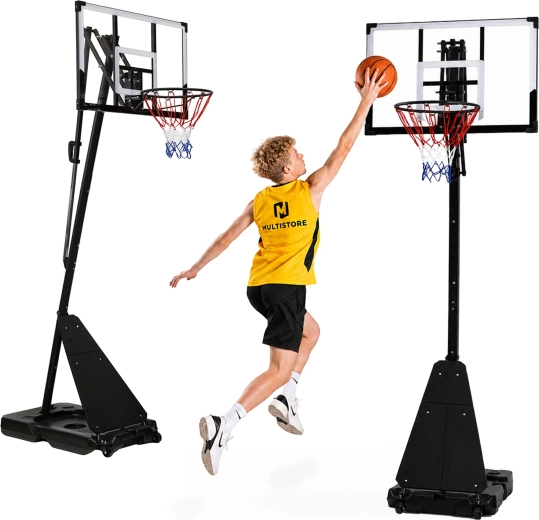 Canestro da basket MOVEPRO autoportante con altezza regolabile fino a 305 cm