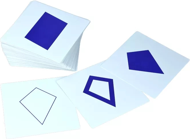 Carte per il cassettiera geometrica Montessori Moyo Montessori
