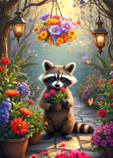 Puzzle Alipson Il giardino segreto del procione 1000 pezzi