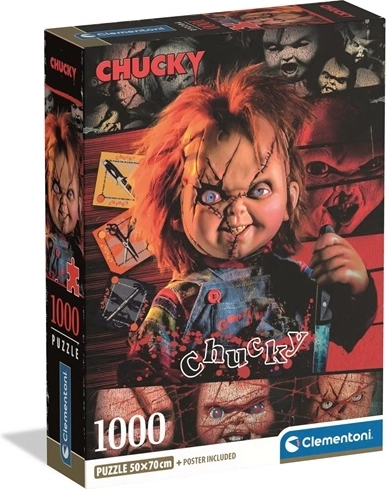 Puzzle Clementoni Horror Collection Chucky 1000 pezzi compact