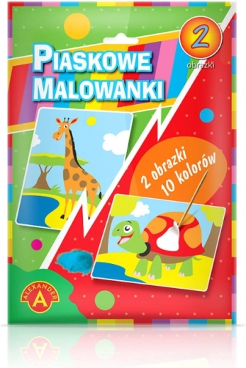 Colora con la sabbia giraffa e tartaruga ALEXANDER