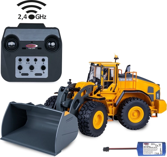 Pala gommata RC Volvo L260H in metallo 1:14, 2,4 GHz