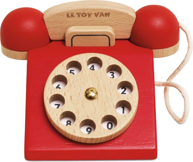 Le Toy Van telefono retrò in legno per bambini - 1 pezzo