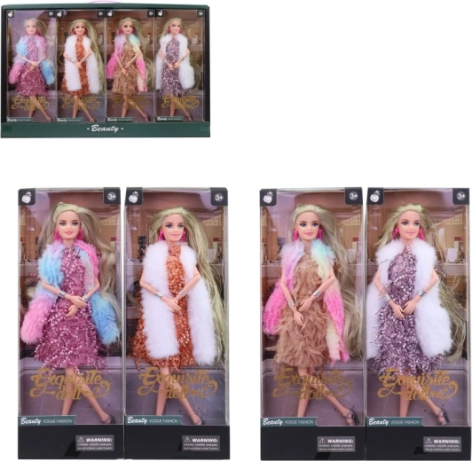 Bambola con vestito 28 cm - 1 pezzo