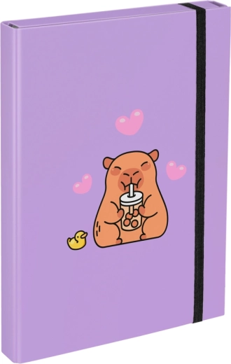 Cartelline per quaderni scolastici A4 con motivo capibara BAAGL