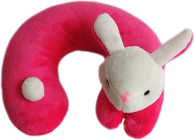 Poggiatesta peluche con coniglio 3D per bambini