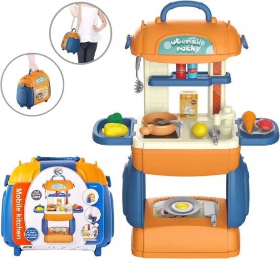 Cucina giocattolo per bambini in valigetta - 1 pezzo