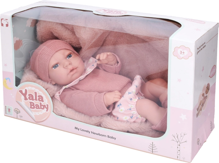 Bambola con coperta 40 cm - 1 pezzo