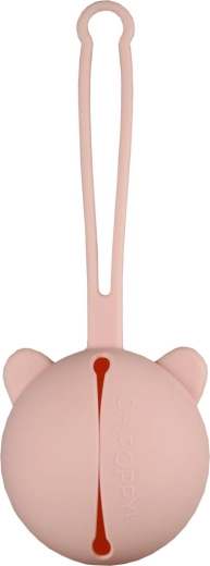OH,POPPY! nola custodia in silicone per ciucci rosa