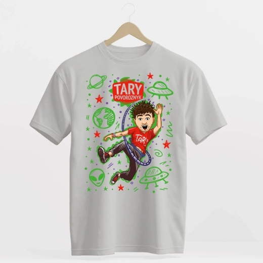 T-shirt Tary Povoroznyk UFO grigia L - 1 pezzo