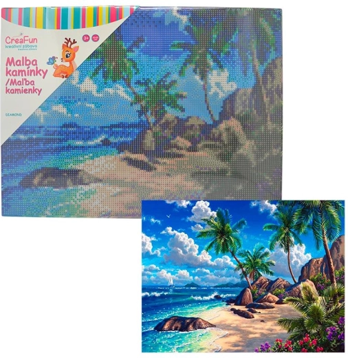 Pittura diamantata Naufrago 30 × 40 cm