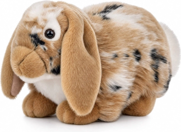 Coniglio francese marrone di peluche 28 cm