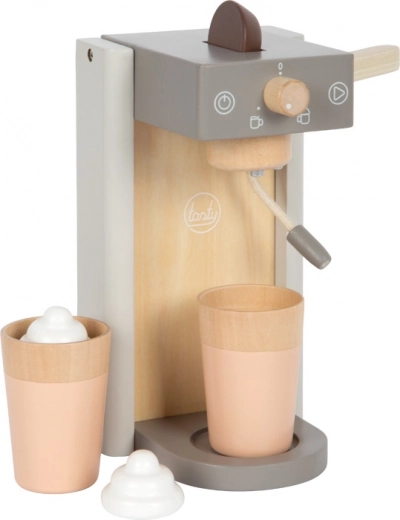 Macchina da caffè in legno Small Foot con accessori Tasty grigio