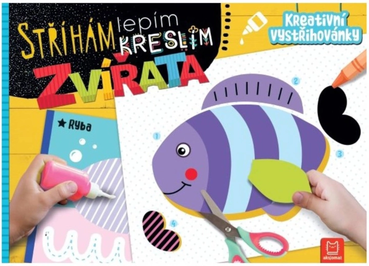Ritaglio, incollo, disegno – animali (ritagli creativi)