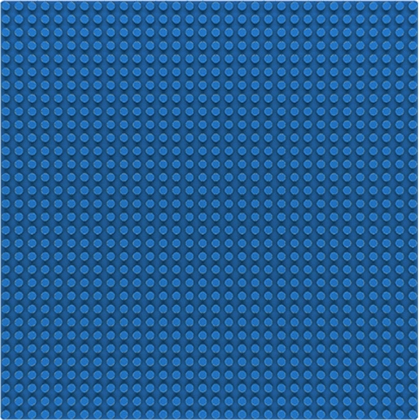 Sluban baseplate 32x32 blu