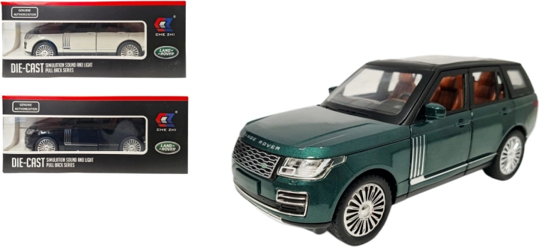 Modello in metallo Land Rover 1:24 con luci e suoni