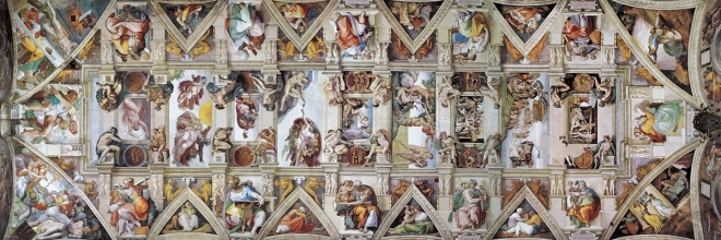 Puzzle panoramico Soffitto della Cappella Sistina 1000 pezzi EUROGRAPHICS