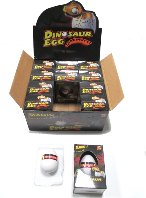 Uovo con dinosauro crescente 7 × 5 cm