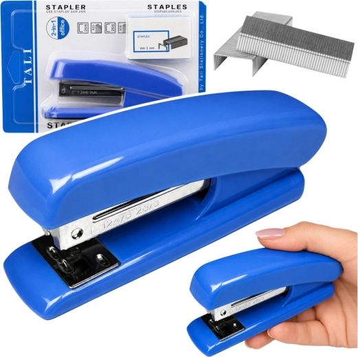 Cucitrice da ufficio blu con punti 24/6 e 26/6 - 1 pezzo