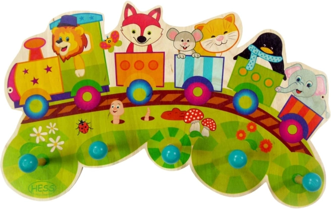 Appendiabiti treno con animali