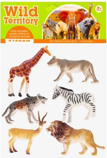 Set di miniature di animali selvatici (6 pezzi)