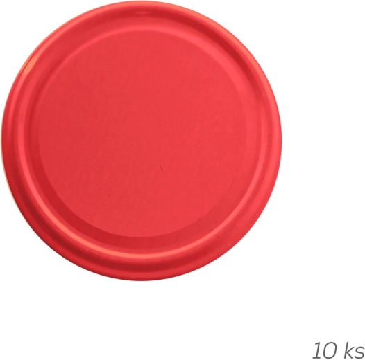Coperchi per conserve TO 66 rossi 10 pz