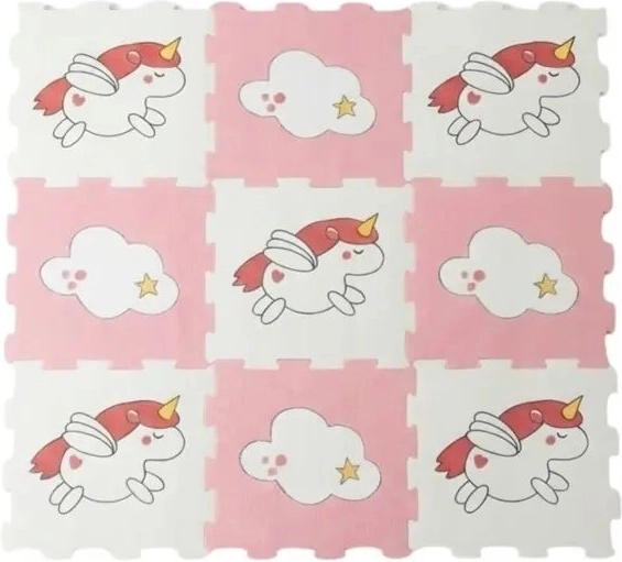 Tappetino puzzle in schiuma SmilyPlay con unicorni