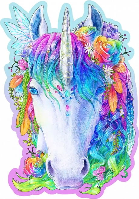 Puzzle in legno unicorno stiloso 150 pezzi WOODEN CITY