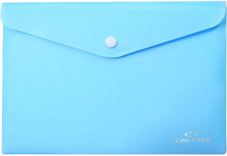Cartelline con bottone A5, azzurro pastello