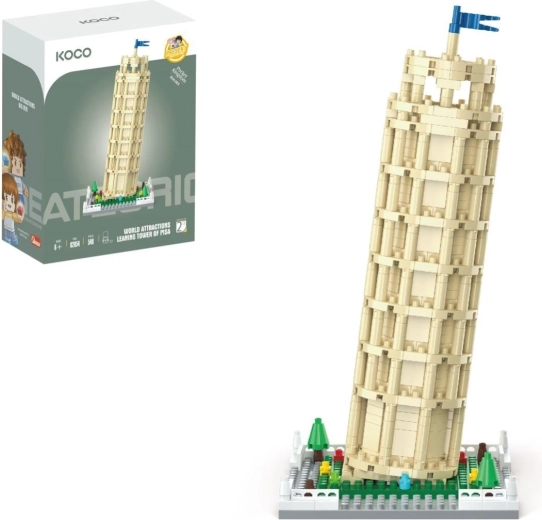 Costruzioni mini KOCO World of Atractions: Torre pendente, 548 pezzi
