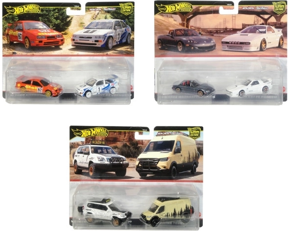 Hot Wheels Premium set di 2 macchinine in metallo