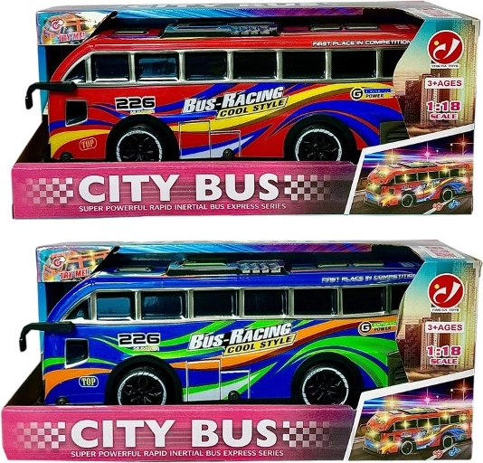 Autobus con effetti sonori e carrozzeria illuminata