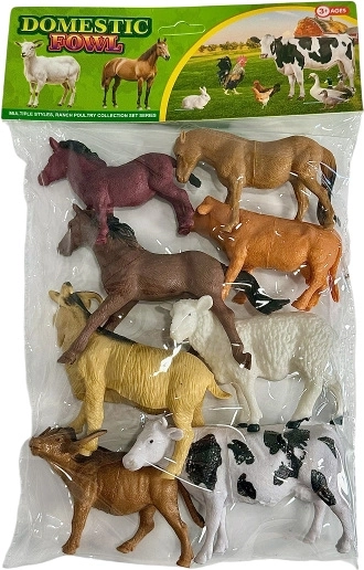 Set di statuine di animali da fattoria