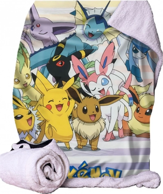 Coperta con motivo Pokémon Eevee 100x150 cm