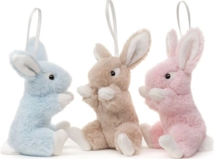 Coniglietto di peluche eco-friendly 15 cm (3 colori)