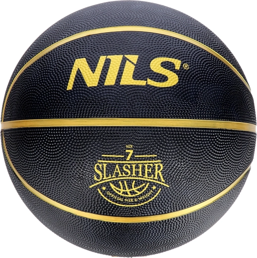 Pallone da basket NILS Slasher misura 7 nero