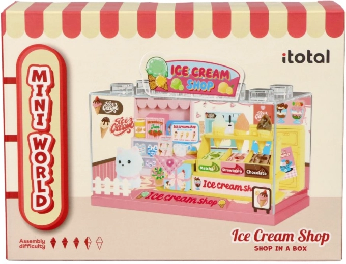 I-Total micro gelateria Shop in a Box fai da te da assemblare