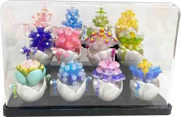 Florist box espositivo trasparente per mini costruzioni - 1 pezzo
