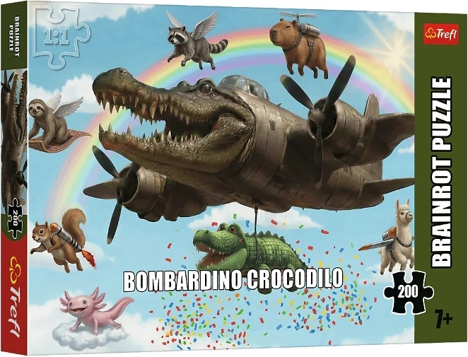 Puzzle Trefl BrainRots Bombardino Crocodilo 200 pezzi