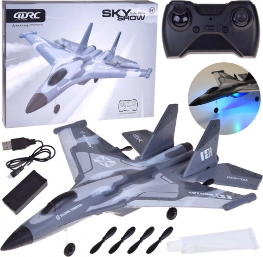 Sky Show aereo RC in schiuma leggero con luci LED e ricarica USB