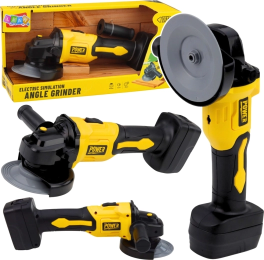 Smerigliatrice angolare per bambini con suoni – gialla