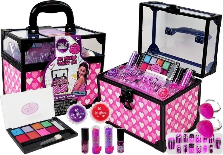 Set trucco valigetta con lucidalabbra e rossetti