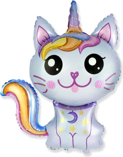 Palloncino in foil Gatto Magico