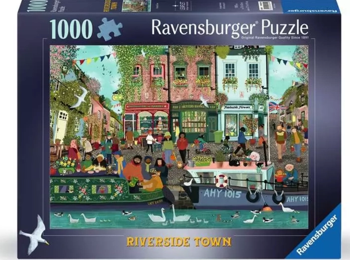Puzzle Ravensburger Città Riverside 1000 pezzi