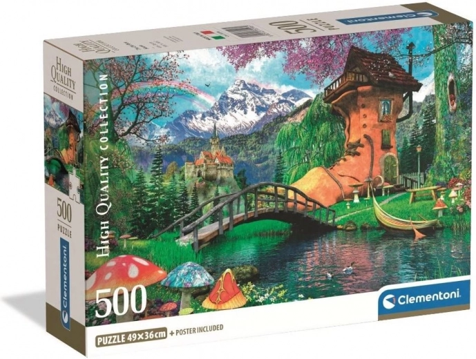 Clementoni puzzle Casa nella vecchia scarpa 500 pezzi