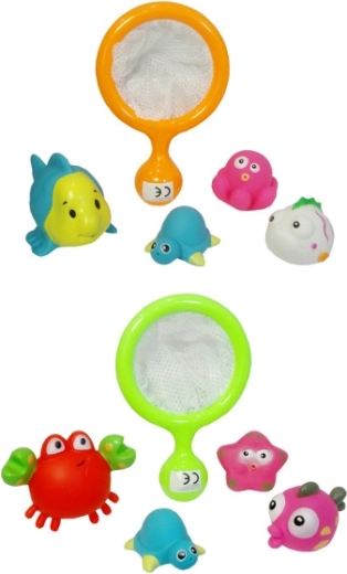 Animaletti da bagno sonori per i più piccoli con retino