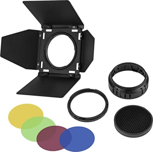 Godox BD-10 alette (barn doors) e filtri colorati per AD300Pro