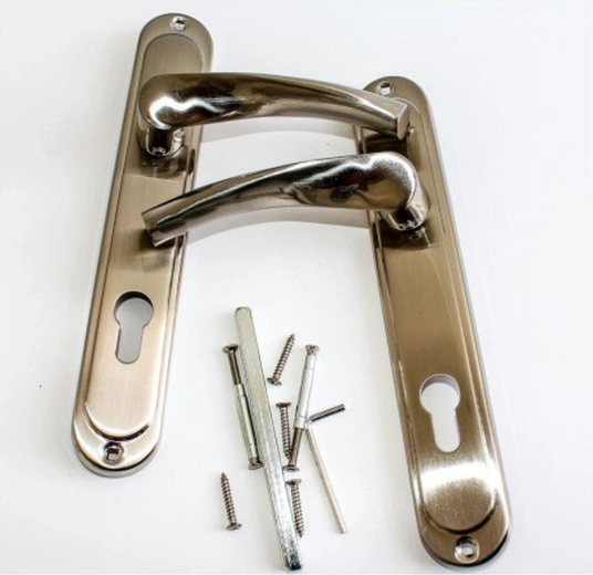 Ferramenta Atena per cilindro 90 mm nichel satinato