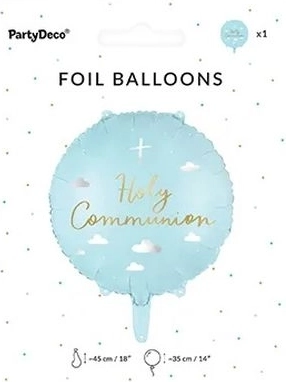 Palloncino in foil Holy Communion 45 cm mix